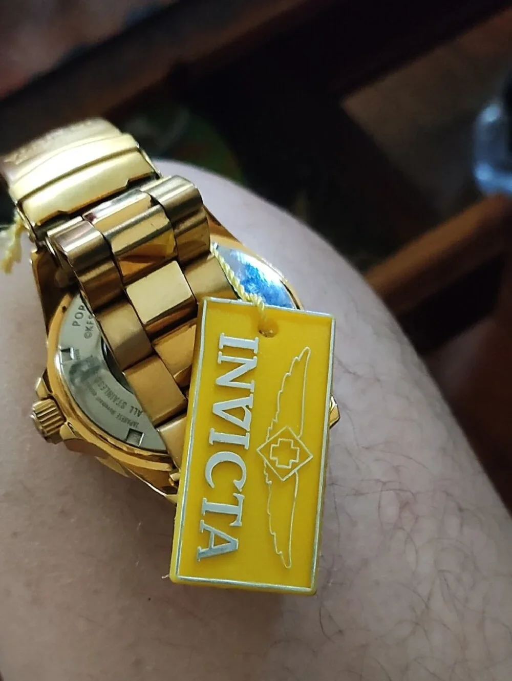Invicta Gold-Tone Popeye Dial Diver Style Watch